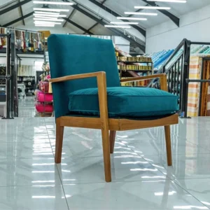Sapele Mahogany Wood Chair with Matt Gloss Finish